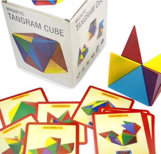 Tangram 3D - puzzle magnetic pentru cei avansati