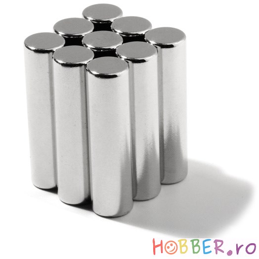 Magnet neodim cilindru ⌀8x30 mm, putere 2,7 kg - N42