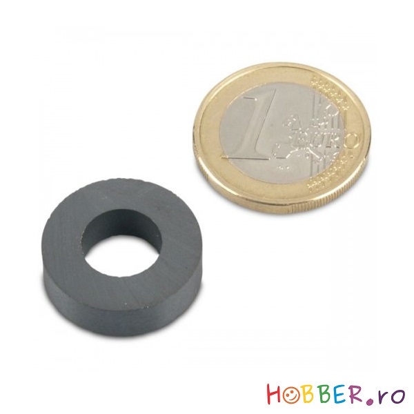 Magnet ferita inel, diametru 20/10 mm, inaltime 4 mm