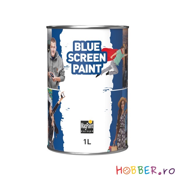 Vopsea BlueScreenPaint pentru vlog/inregistrari video 1 L