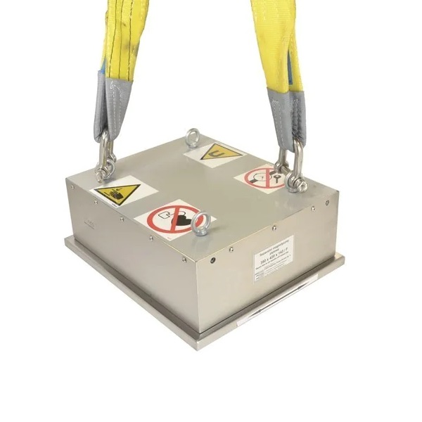 Separator magnetic bloc pentru benzi transportoare, 420 x 350 x 150 mm