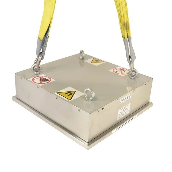 Separator magnetic bloc pentru benzi transportoare, 730 x 505 x 150 mm