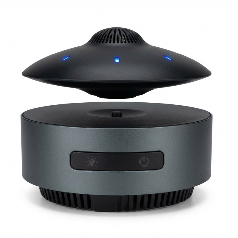 Boxa bluetooth UFO cu levitatie magnetica, ridicare automata si sunet 3D wireless