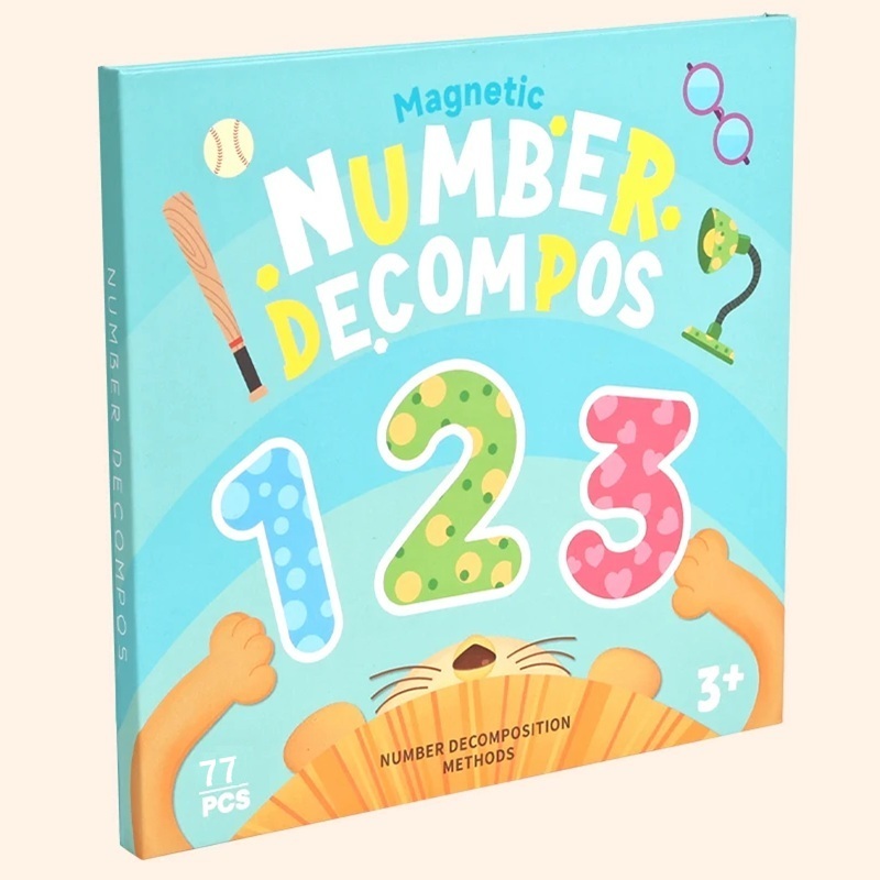 Carte Montessori cu numere si piese magnetice – Invata prin Joaca